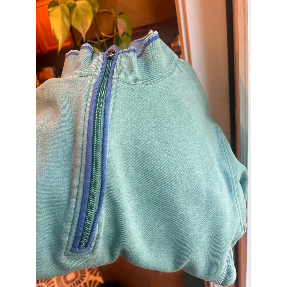 J. McLaughlin quarter‎ zip pullover green size Large - Picture 7 of 7